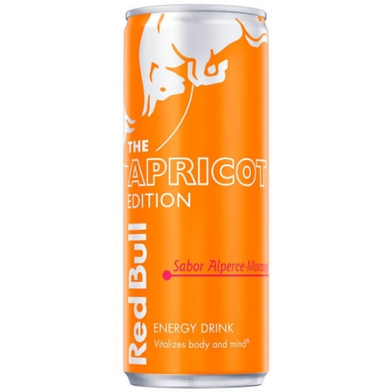 Imagem de Bebida Energética The Apricot Edition sabor Alperce e Morango RED BULL lata 25cl