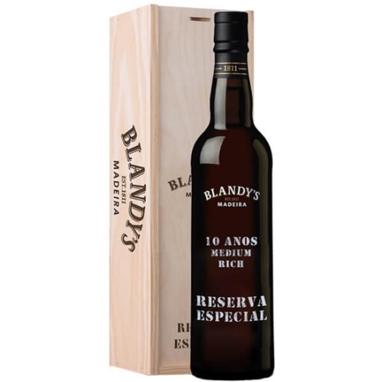 Imagem de Vinho da Madeira 10 anos Reserva Especial BLANDY'S garrafa 50cl