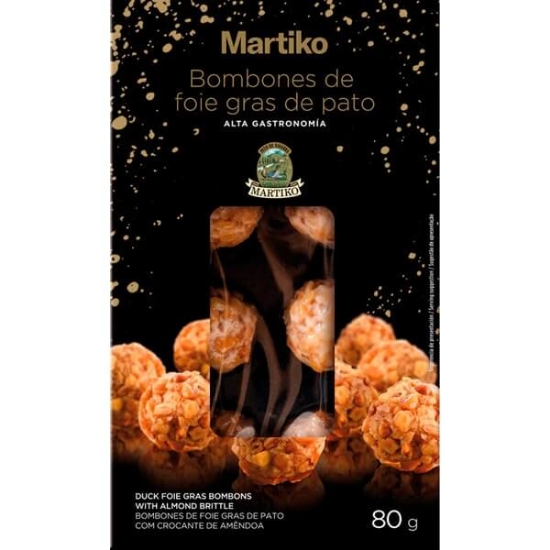 Imagem de Bombons de Foie Gras de Pato com Crocante de Amêndoa MARTIKO emb.80g