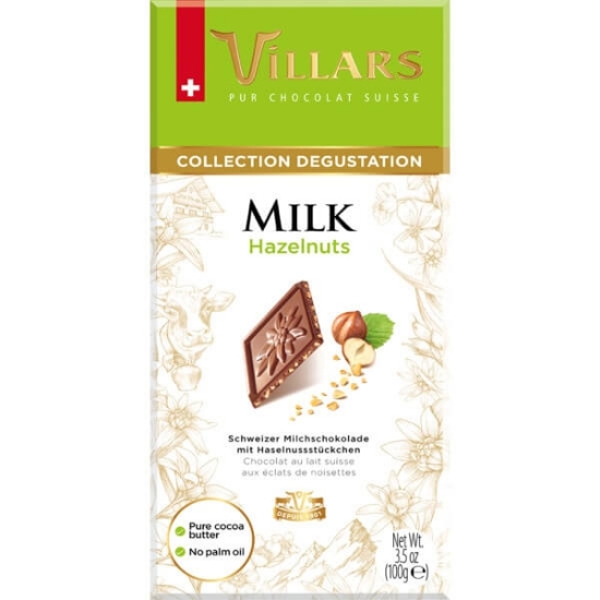 Imagem de Chocolate de Leite com Avelãs VILLARS emb.100g