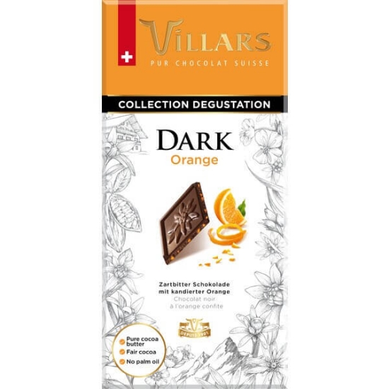 Imagem de Chocolate Preto com Laranja VILLARS emb.100g