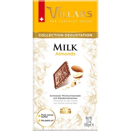 Imagem de Chocolate Leite com Amêndoas VILLARS emb.100g