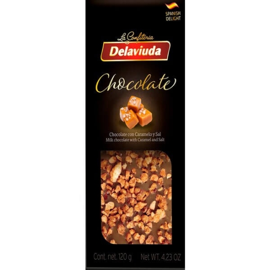 Imagem de Chocolate de Leite e Caramelo Salgado DELAVIUDA emb.120g