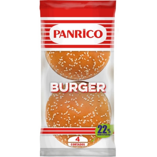 Imagem de Pão de Hambúrguer 4 unidades PANRICO emb.200g