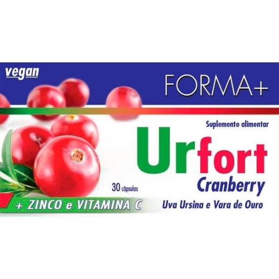 Imagem de Urfort + Zinco e Vitamina C Cranbery, Uva Ursina e Vara de Ouro FORMA + emb.30 cápsulas