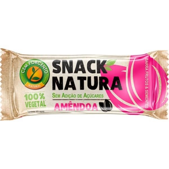 Imagem de Barra Snack Natura Amêndoa CEM PORCENTO emb.30g