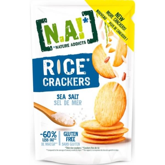 Imagem de Bolachas Crackers de Arroz com Sal do Mar NATURE ADDICTS emb.85g