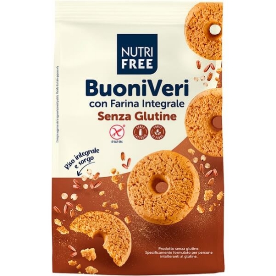 Imagem de Biscoitos Boniveri com Farinha Integral sem Glúten NUTRIFREE emb.250g