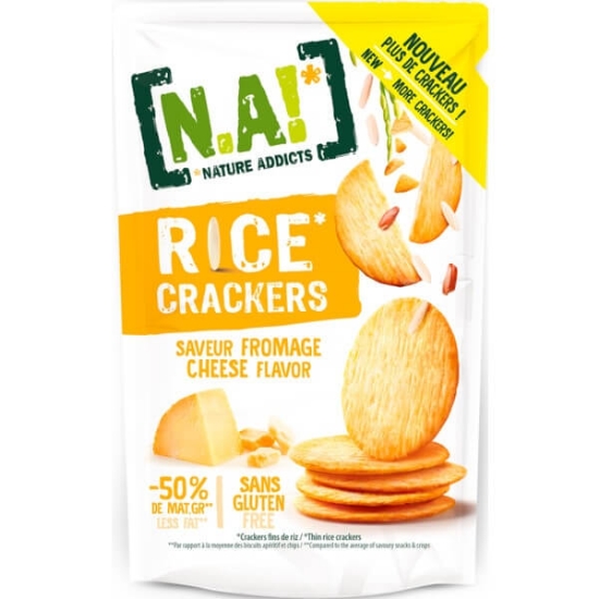 Imagem de Bolachas Crackers de Arroz com Queijo NATURE ADDICTS emb.85g