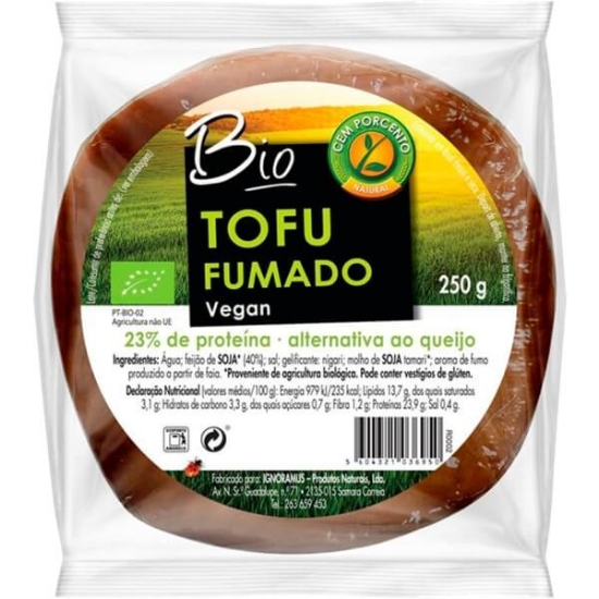 Imagem de Tofu Fumado Tipo Queijo CEM PORCENTO emb.250g