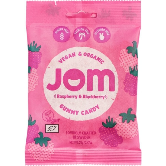 Imagem de Mix de Gomas Vegan de Framboesa e Amora JOM emb.70g