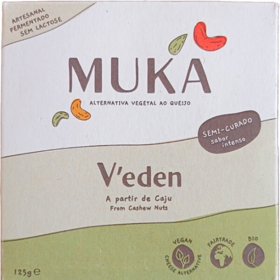 Imagem de V'eden Alternativa Vegetal ao Queijo Bio Vegan MUKA emb.125g