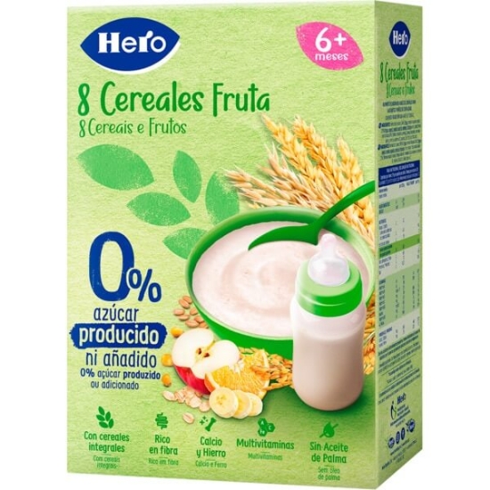 Imagem de Farinha 8 Cereais e Frutos HERO emb.340g