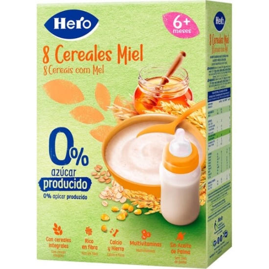 Imagem de Farinha 8 Cereais com Mel HERO emb.340g