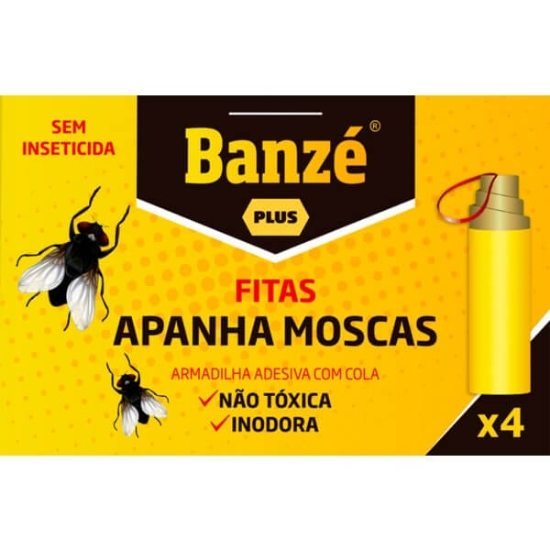 Imagem de Fita Apanha Mosca BANZÉ emb.4 unidades