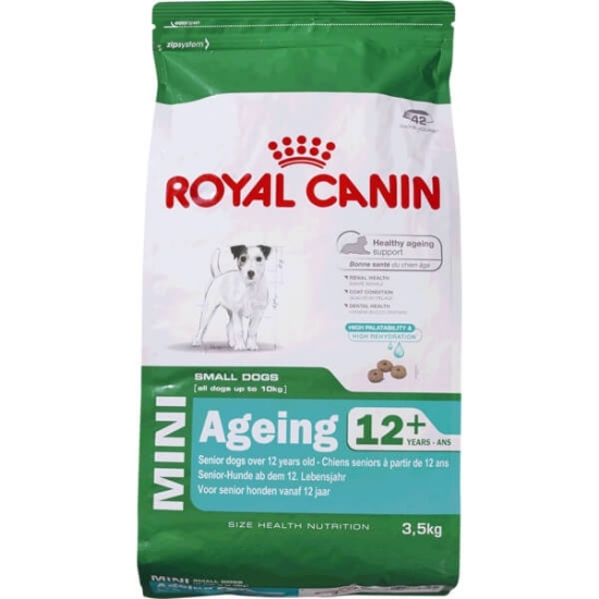 Imagem de Ração para Cão Mini Ageing + 12 Anos com Mais de 10 kg ROYAL CANIN emb.3,5kg