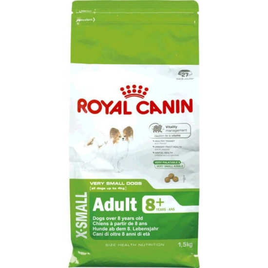 Imagem de Alimento Seco para Cão X-Small Adulto + de 8 Anos com Mais de 4 kg ROYAL CANIN emb.1,5kg