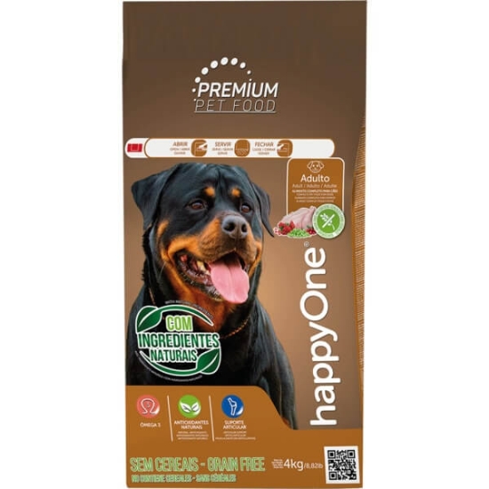 Imagem de Alimento Seco para Cão Adulto Premium sabor Frango HAPPYONE emb.4kg