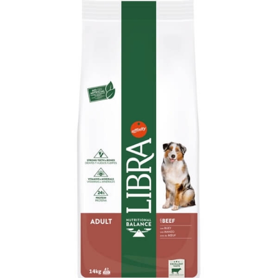 Imagem de Alimento Seco para Cão Adulto sabor Vaca LIBRA emb.14kg