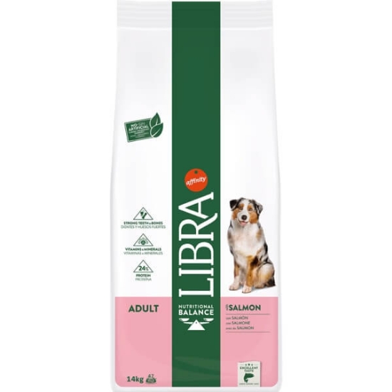 Imagem de Alimento Seco para Cão Adulto sabor Salmão LIBRA emb.14kg