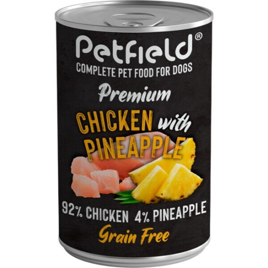 Imagem de Alimento Húmido para Cão sabor Frango e Ananás PETFIELD emb.400g