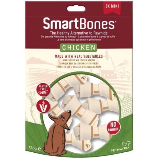 Imagem de Snack para Cão Mini sabor Galinha SMARTBONES emb.8 unidade