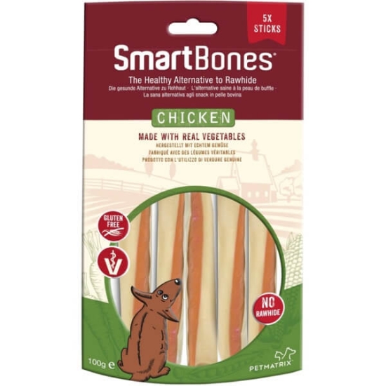 Imagem de Snack para Cão Sticks sabor Galinha SMARTBONES emb.5 unidade