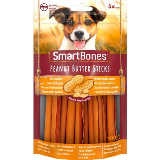 Imagem de Snack para Cão Sticks de Manteiga de Amendoim SMARTBONES emb.5 unidade