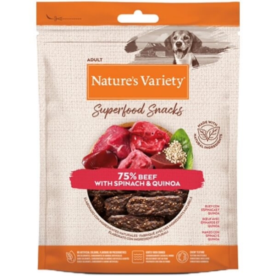 Imagem de Snack para Cão Superfood de Carne NATURE'S VARIETY emb.85g