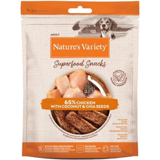 Imagem de Snack para Cão Superfood de Frango NATURE'S VARIET emb.85g