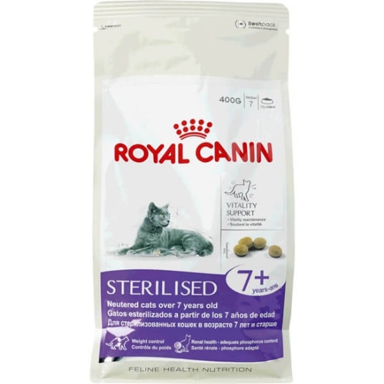 Imagem de Ração para Gato Esterilizado + 7 Anos ROYAL CANIN emb.400g