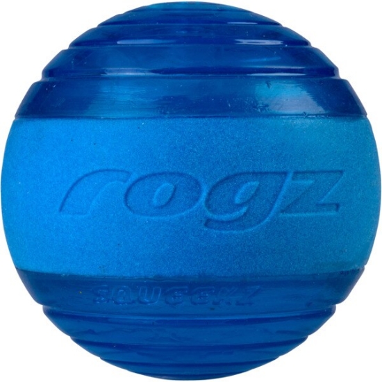 Imagem de Brinquedo para Cão Bola Azul Squeekz ROGZ emb.1 unidade