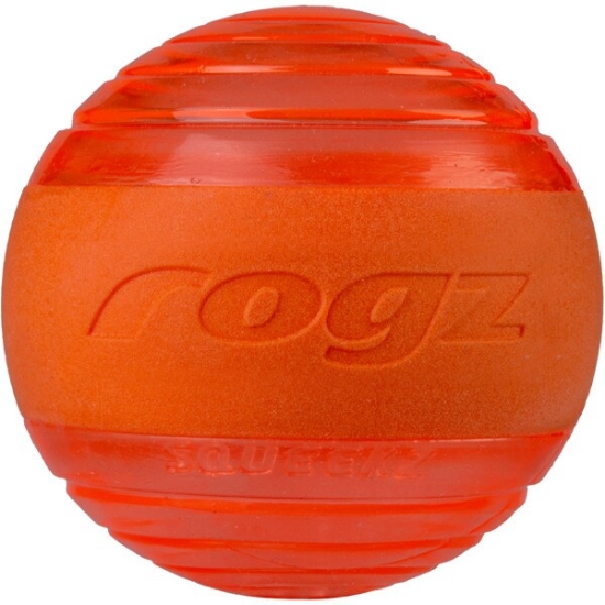 Imagem de Brinquedo para Cão Bola Laranja Squeekz ROGZ emb.1 unidade