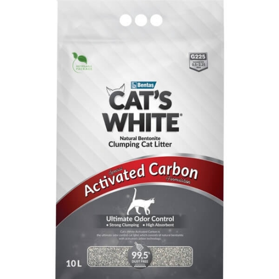 Imagem de Areia para Gato Natural Bentonite Ultimate Odor Control CAT'S WHITE emb.10L