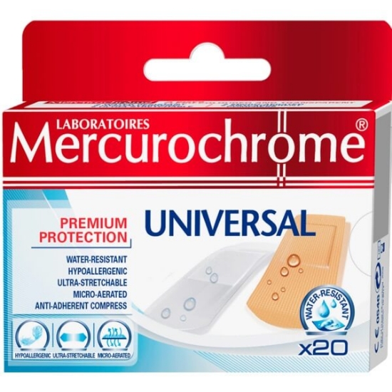 Imagem de Pensos Universal MERCUROCHROME emb.20 unidades