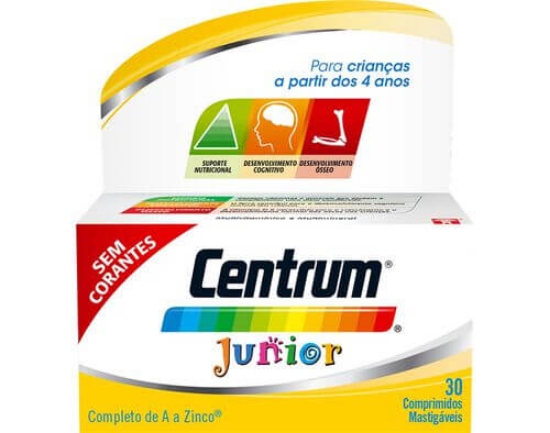 Imagem de Suplemento Junior Comprimidos Mastigaveis CENTRUM 30un