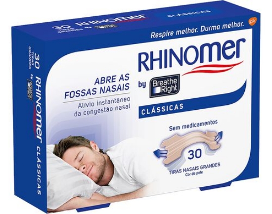 Imagem de Pensos Nasais Classico Tamanho Grande RHINOMER 30un