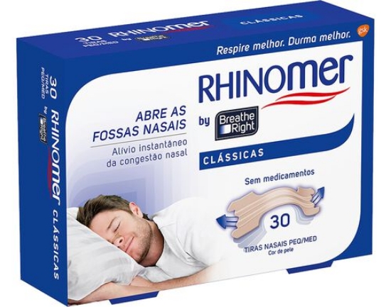 Imagem de Pensos Nasais Classico Tamanho Pequeno e Medio RHINOMER 30un