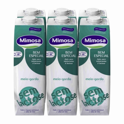 Mostrar detalhes para Leite Sem Lactose Meio Gordo Mimosa 6X1L Imagem de Leite Sem Lactose Meio Gordo Mimosa 6X1L