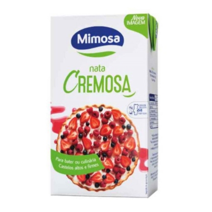 Mostrar detalhes para Nata Cremosa para Bater MIMOSA 6x1L Imagem de Nata Cremosa para Bater MIMOSA 6x1L