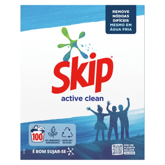 Imagem de Detergente em Pó ActiveClean SKIP 100doses