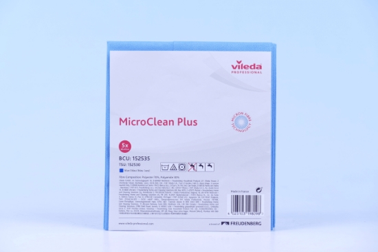 Imagem de Pano Microclean Plus Pk5 Azul VILEDA 1un