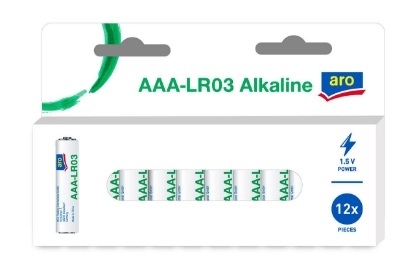 Mostrar detalhes para  Bl12 Pilhas Alcal Lr03Aaa ARO 12un Imagem de  Bl12 Pilhas Alcal Lr03Aaa ARO 12un