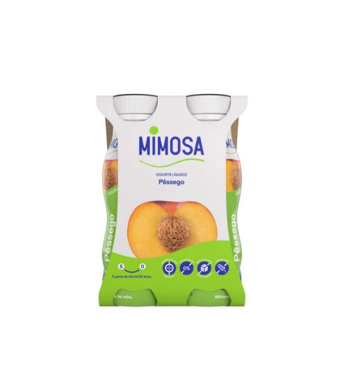 Imagem de Iogurte Liquido Pessego 4*151Ml MIMOSA 4x151ml