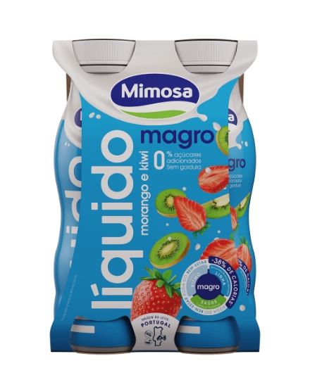 Imagem de Iogurte Liquido Magro Mor/Kiw 4*151Ml Mi MIMOSA 4x151ml