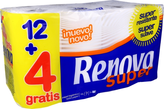 Imagem de Pap.Hig.Renova Super 12+4 Grt RENOVA 4x1un