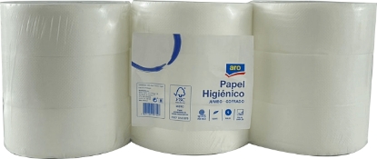 Mostrar detalhes para  Papel Higienico 1F 9X350Mt ARO 9 rolos Imagem de  Papel Higienico 1F 9X350Mt ARO 9 rolos