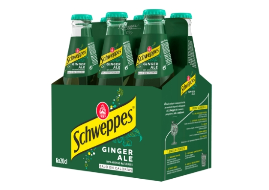 Imagem de Ginger Ale Cest. SCHWEPPES 4x6X20cl