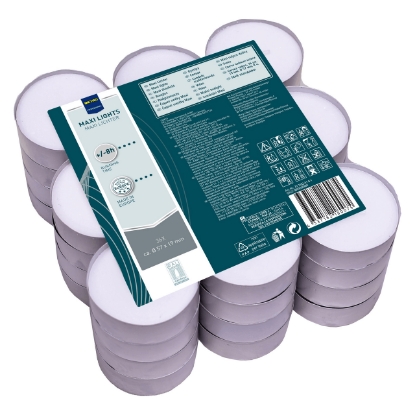 Mostrar detalhes para Tealight Maxi 8H Bra Pk36 METRO PROFESSIONAL 96x1un Imagem de Tealight Maxi 8H Bra Pk36 METRO PROFESSIONAL 96x1un