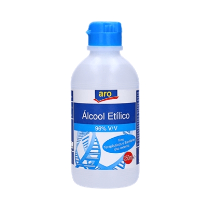 Mostrar detalhes para Aro Alcool Etilico 96% ARO 24x250ml Imagem de Aro Alcool Etilico 96% ARO 24x250ml